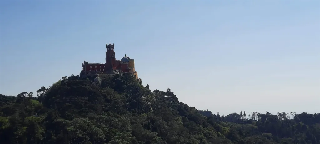 Pálacio da Pena as viewed from Castelo dos Mouros